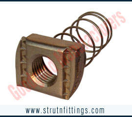 Channel Nut with long spring manufacturers India Spring Channel Nuts suppliers exporters in India Ludhiana